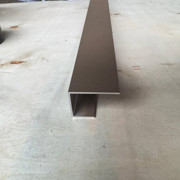 Aluminium U-profile Teak