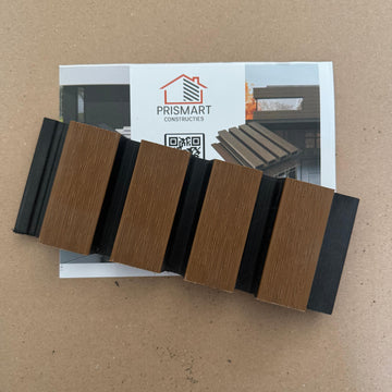 Muster Verbundstoff-Rabatbretter: Bicolor Black Teak