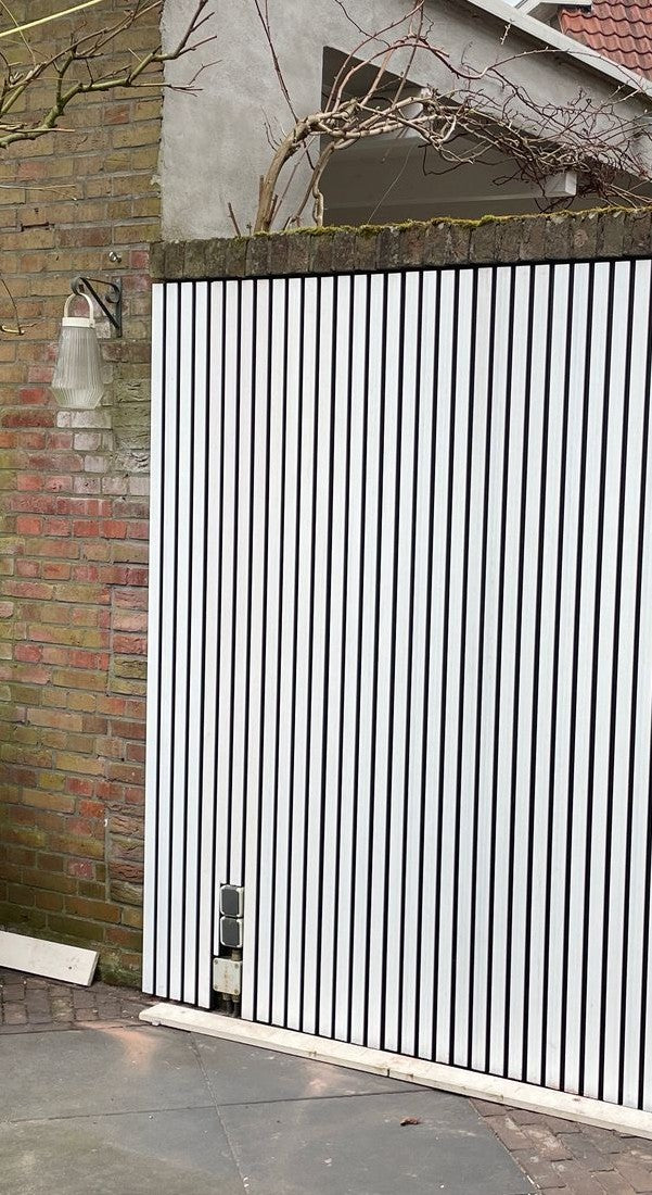Verbundfassadenverkleidung – Bicolor Grau – Weiß