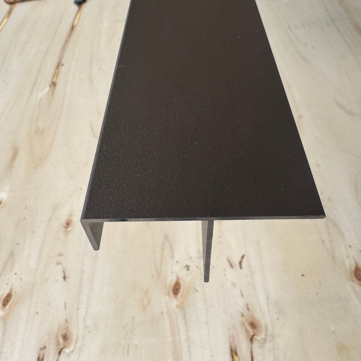 Aluminium F-Profil Teak