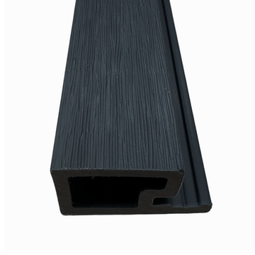 Eindprofiel 290cm voor oneven panelen࠰ kleur: Phantom Black