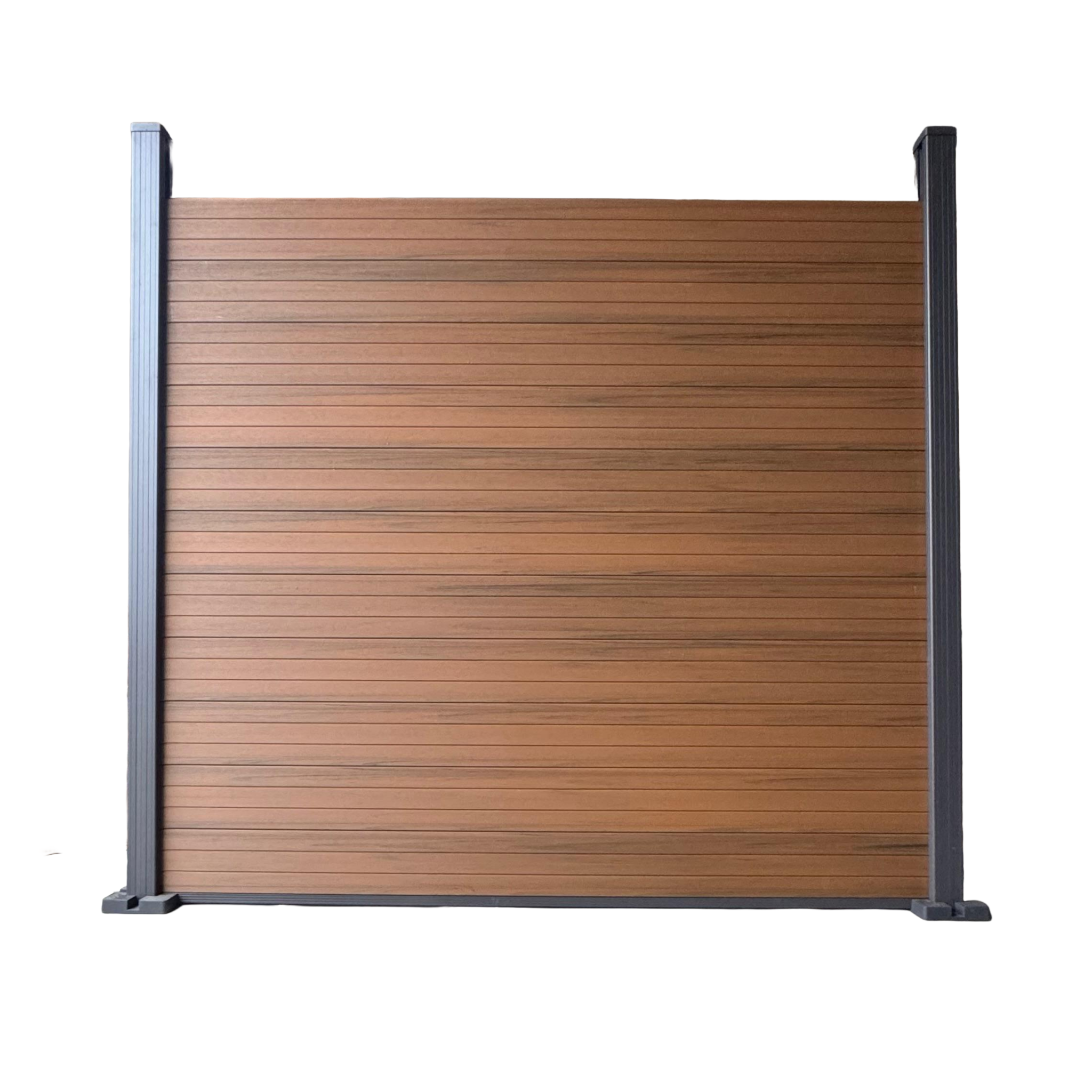 Verbundzaun pro Set - Doppelseitig Teak