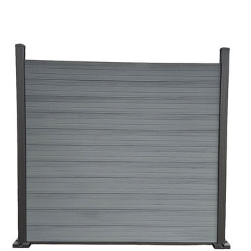WPC-Zaun pro Set – Doppelseitig Grau